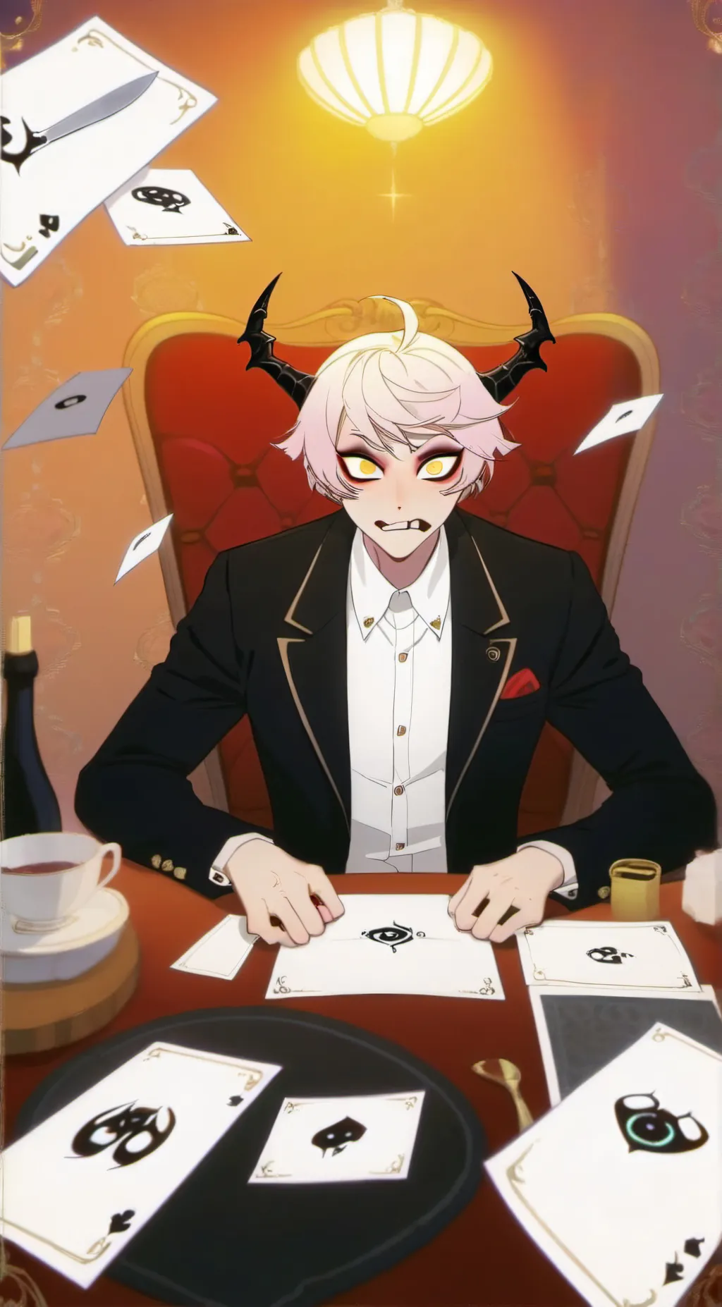 ai character: Angel Dust background