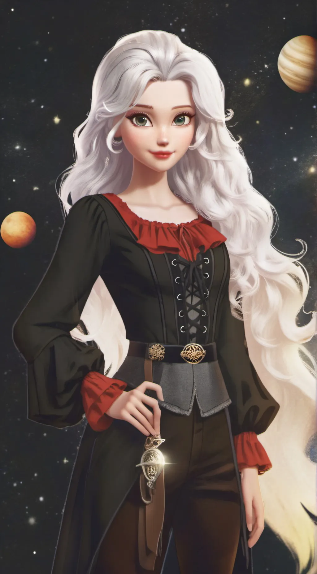 ai character: Luna background
