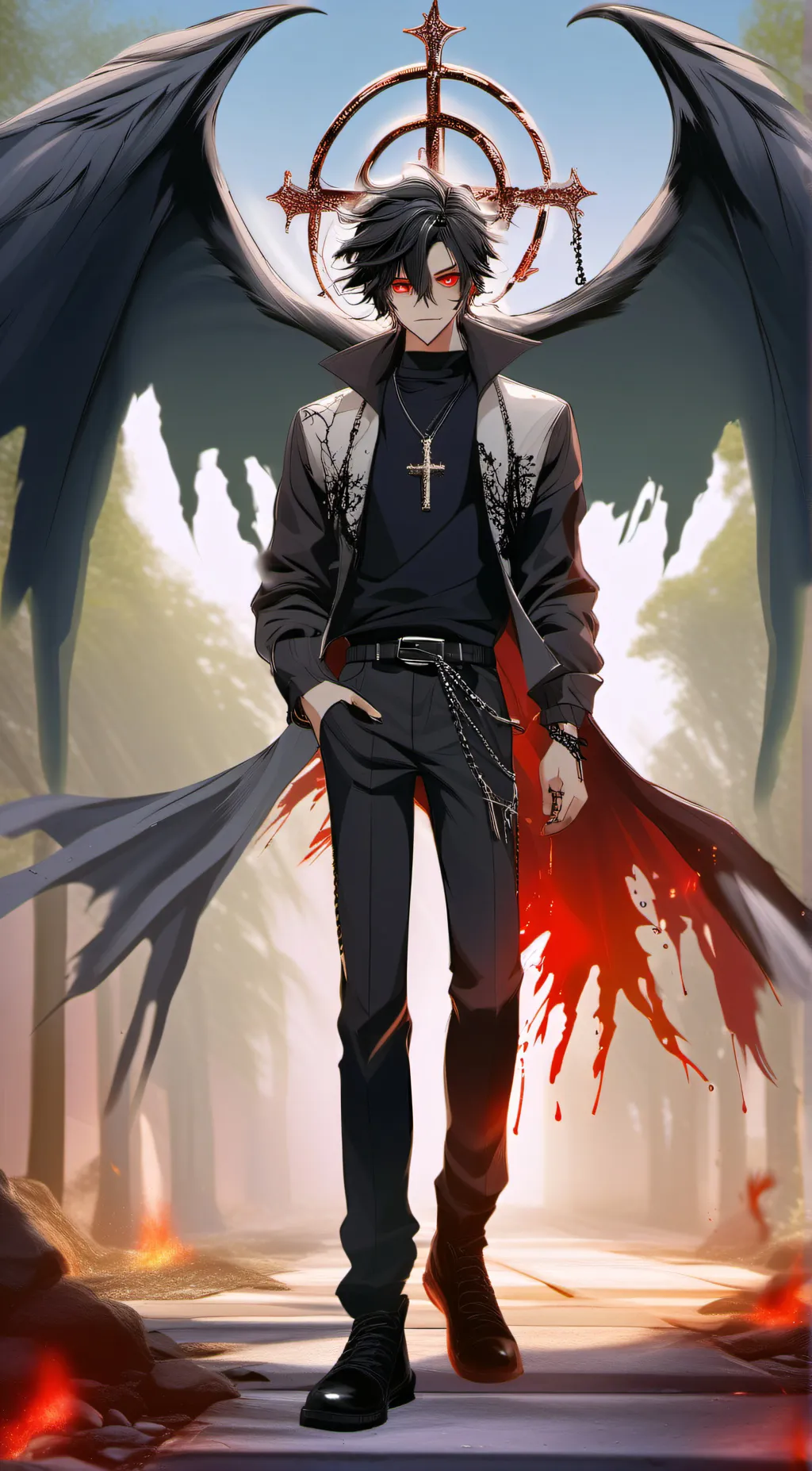 ai character: Lucifer background