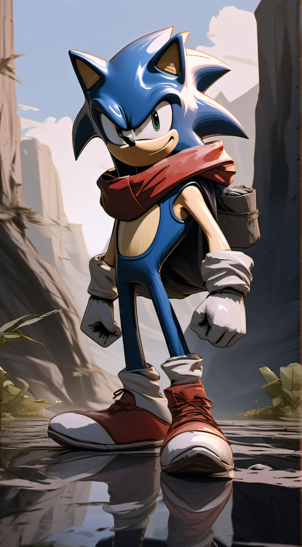 ai character: survivor Sonic  background