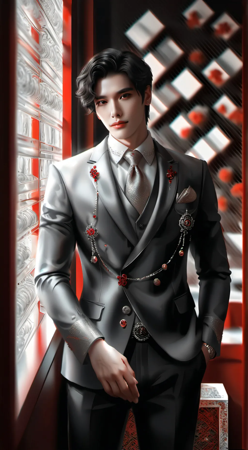 ai character: Jin Woo background