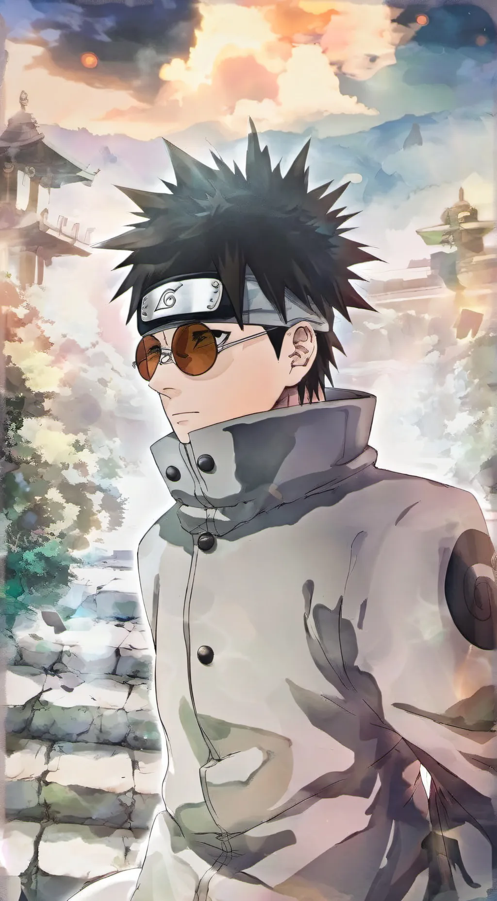 ai character: Shino Aburame background