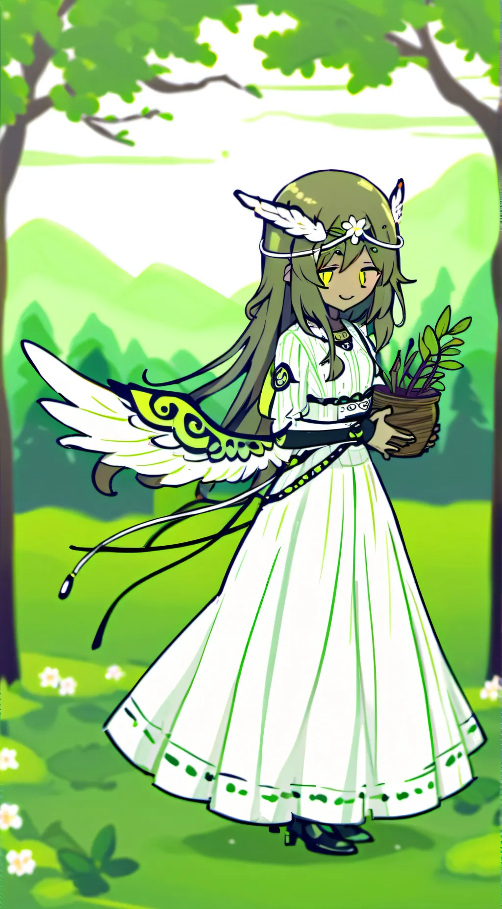 ai character: Nature + others! background