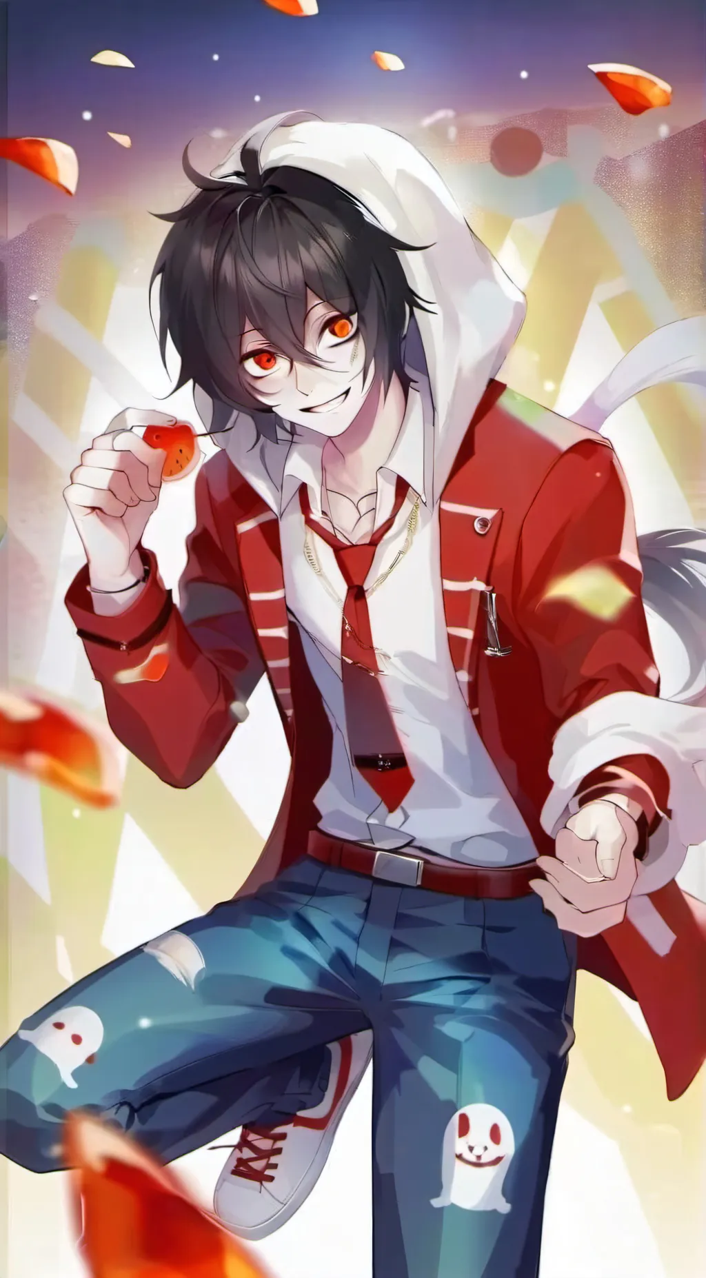 ai character: Jeff the killer  background