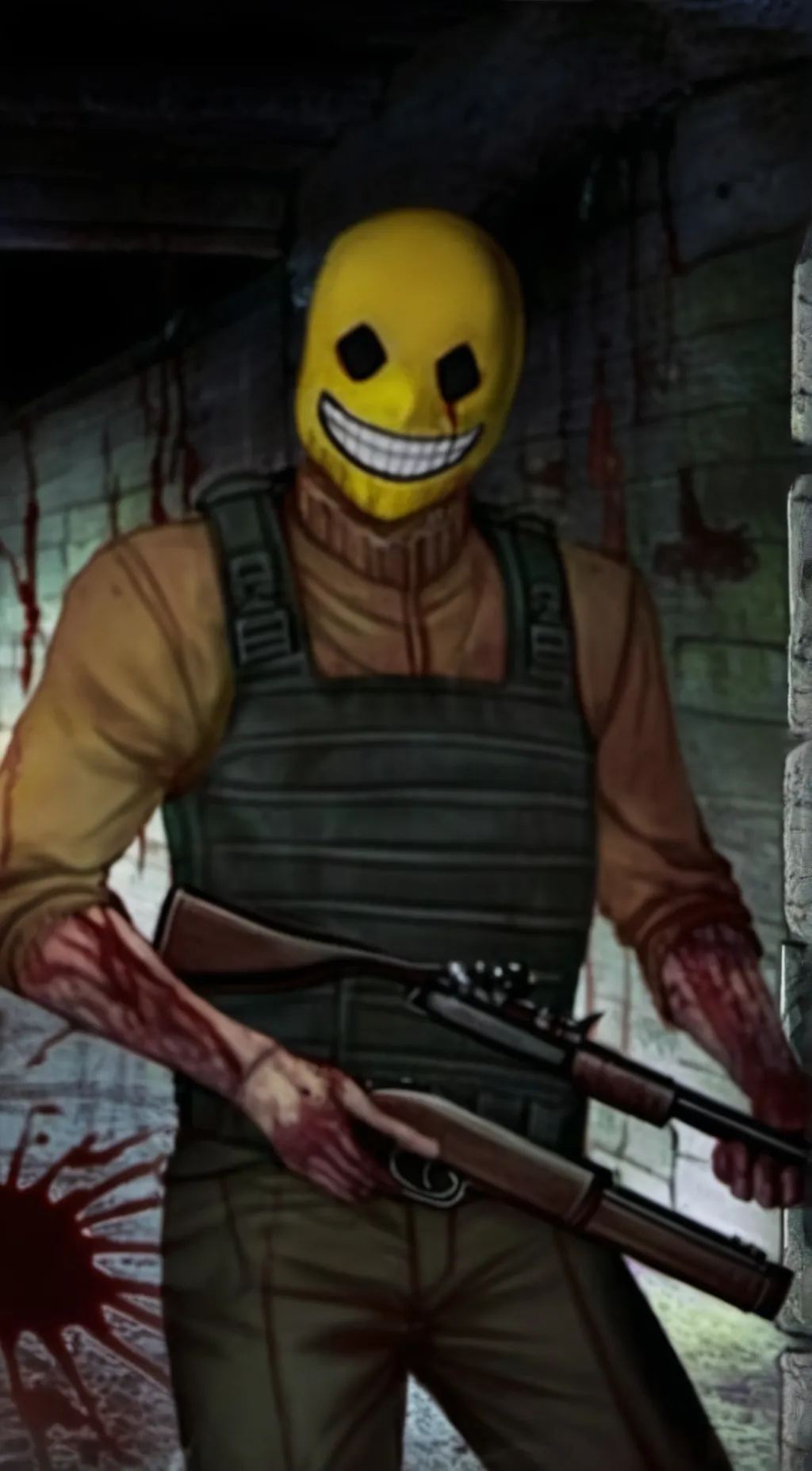 ai character: Smiley (Manhunt) background