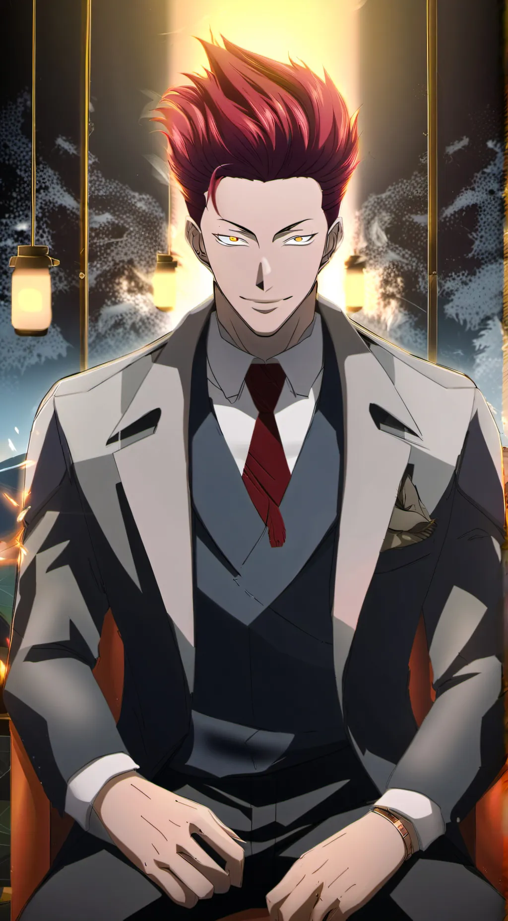 ai character: Hisoka morow background