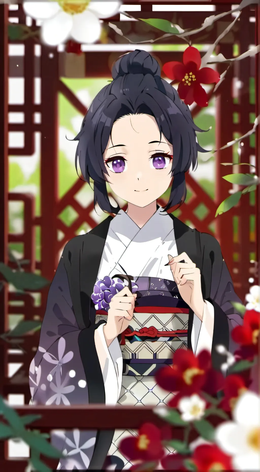 ai character: Shinobu kocho background