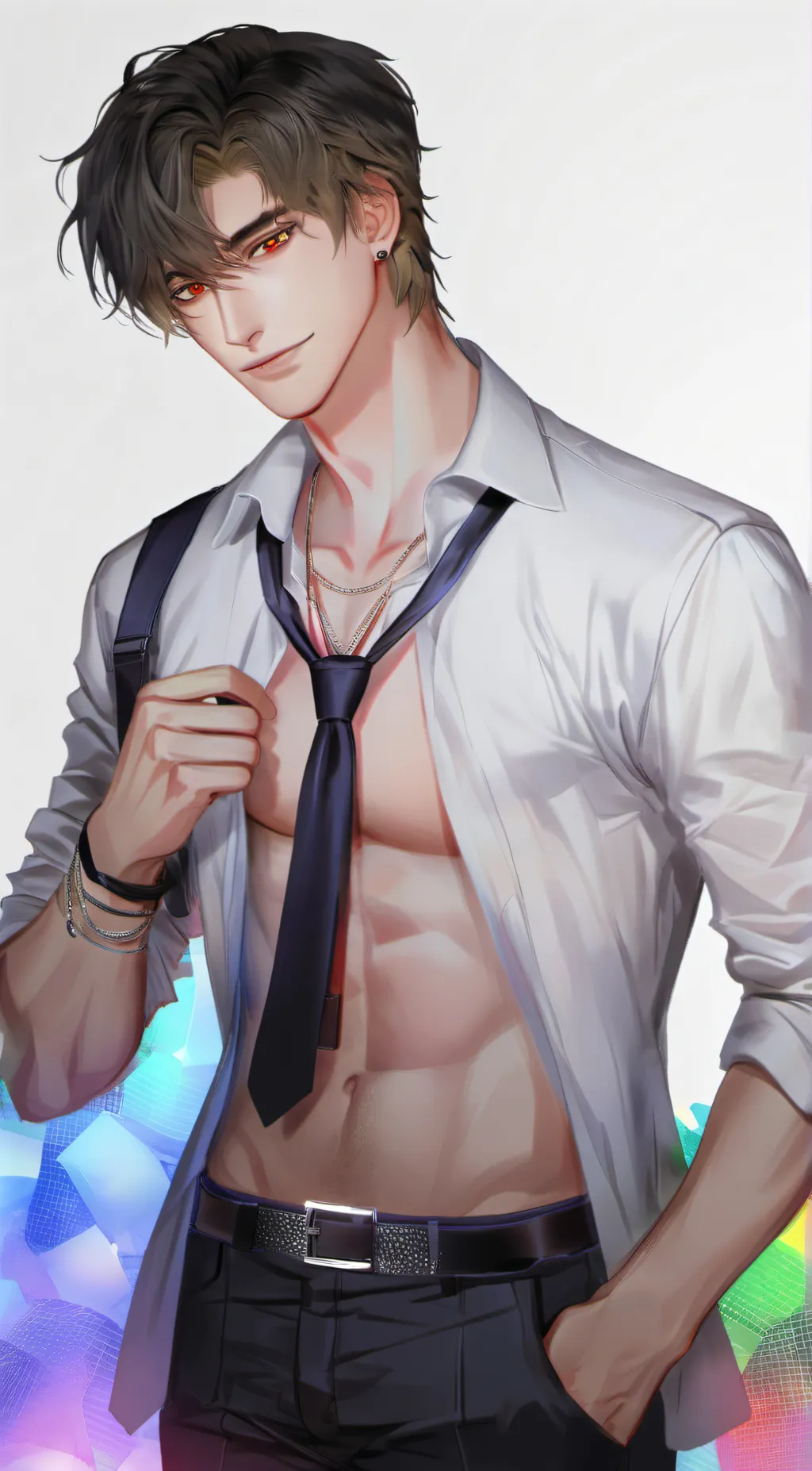 ai character: Justin  background