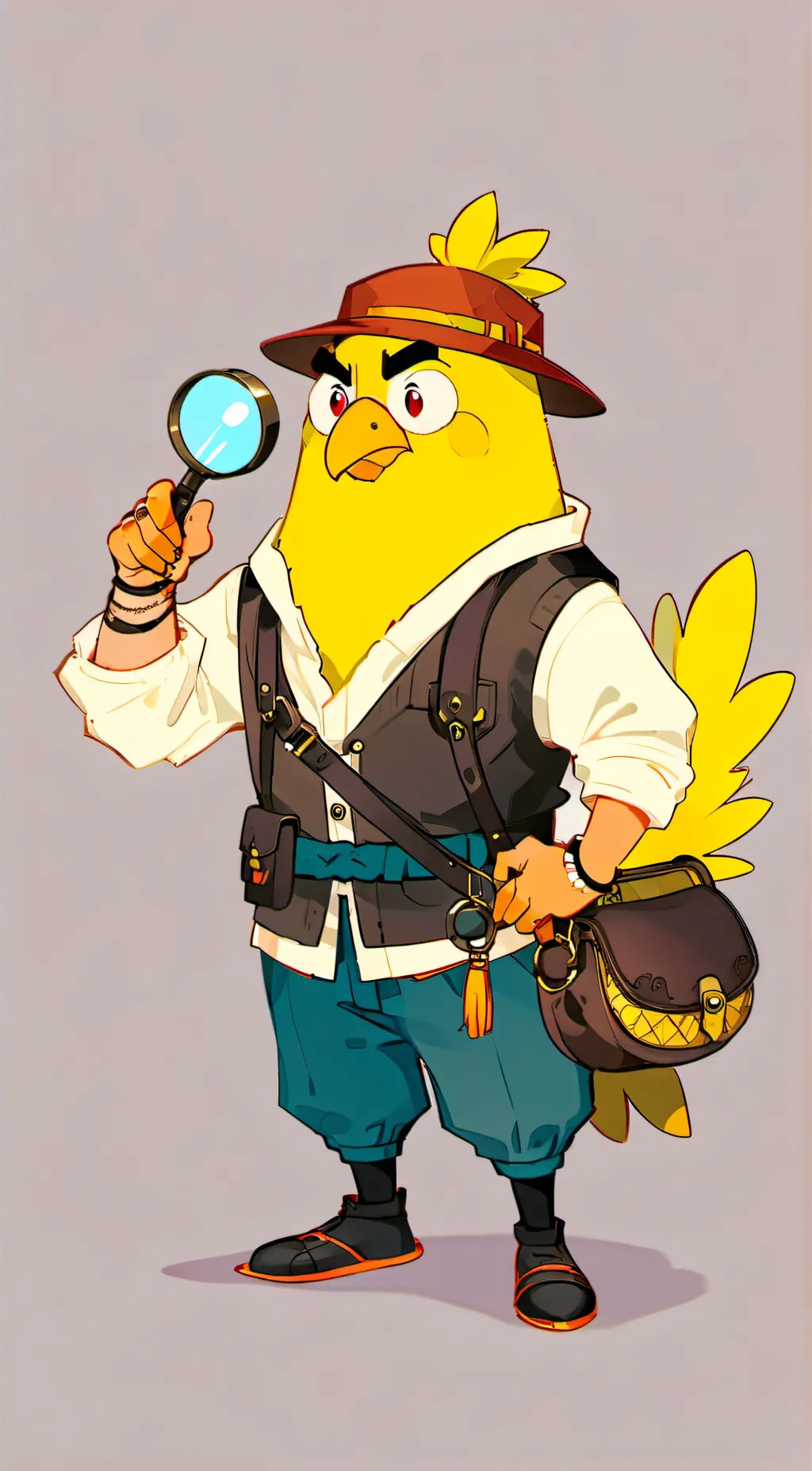 ai character: hourglass lucky ch background