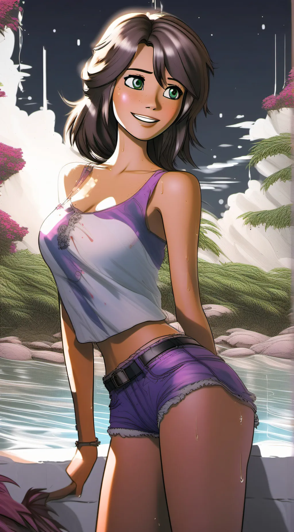 ai character: Kiara  background