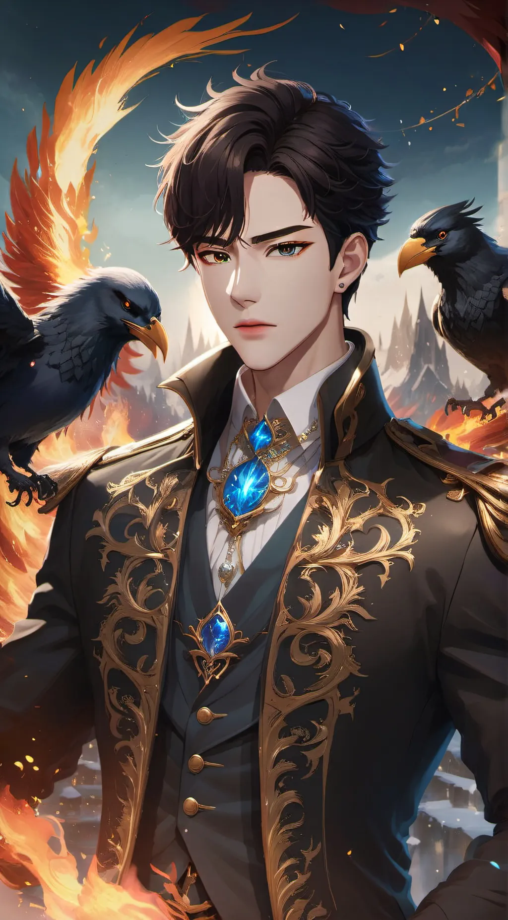 ai character: Pierre  background