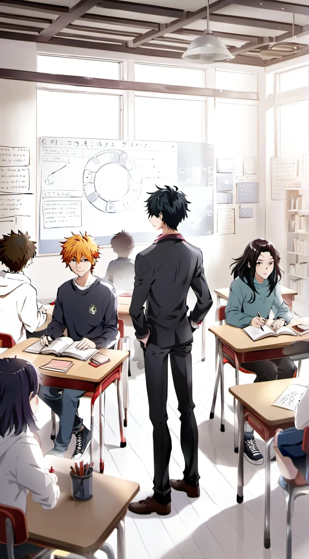 ai character: mha test for class background