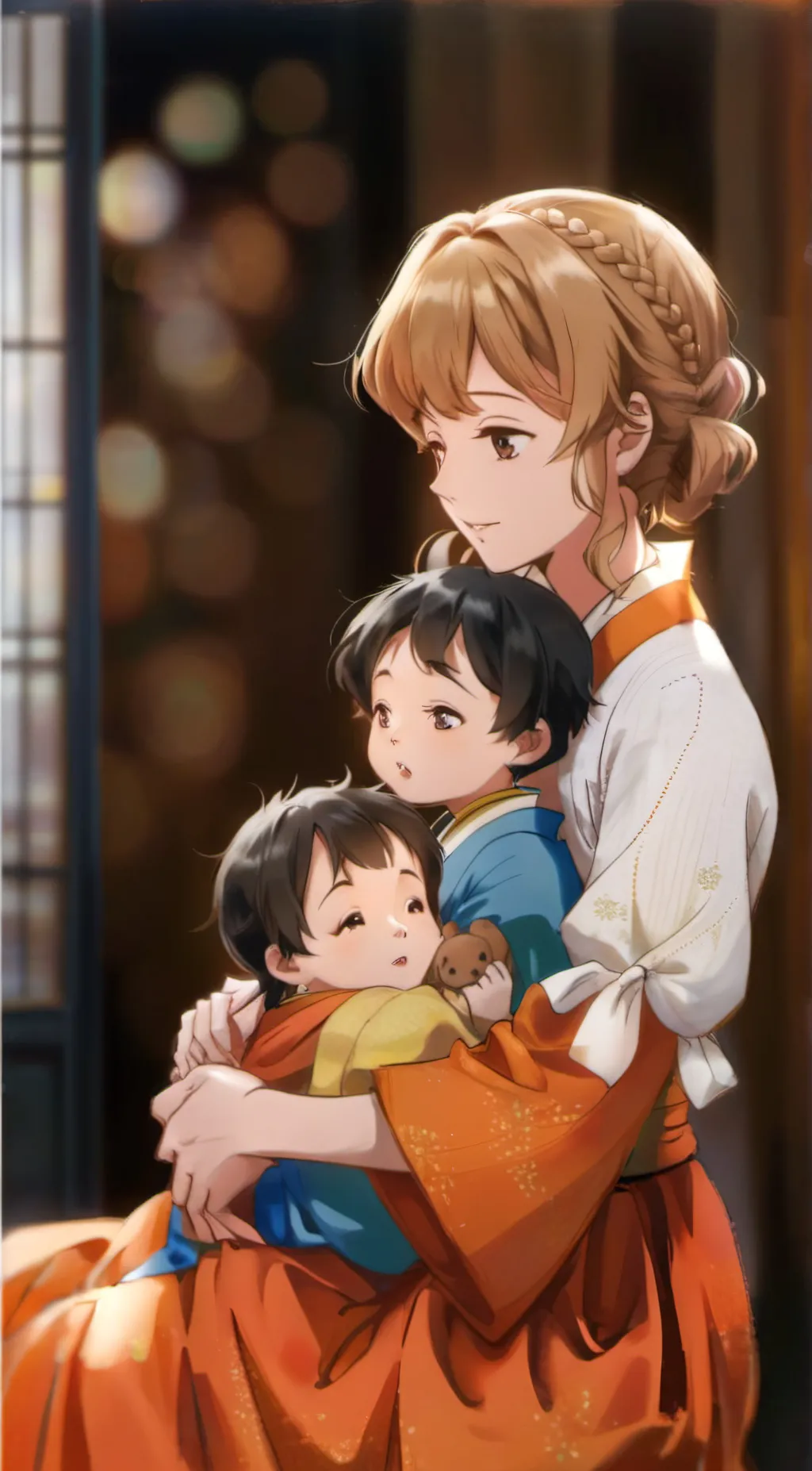 ai character: mother emma au background