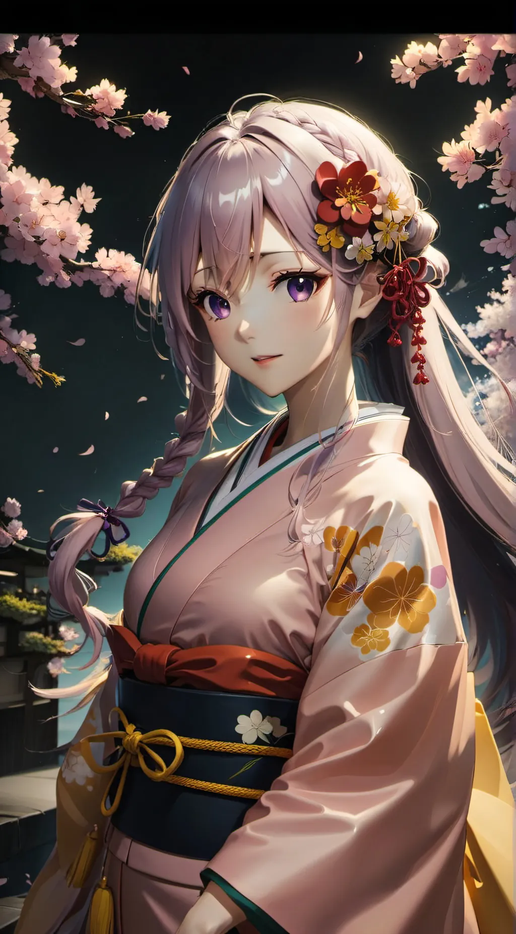 ai character: cherry background