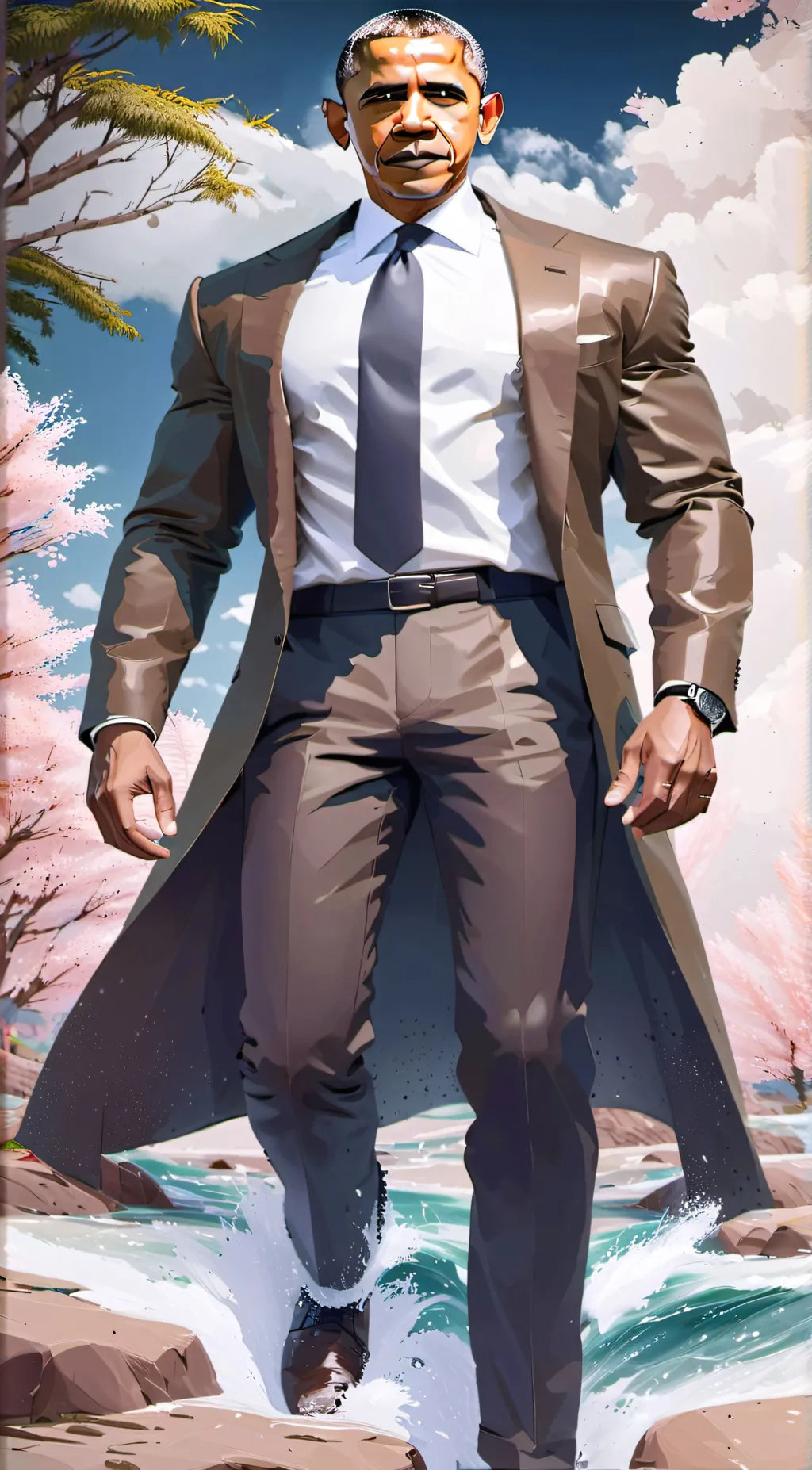 ai character: obama background