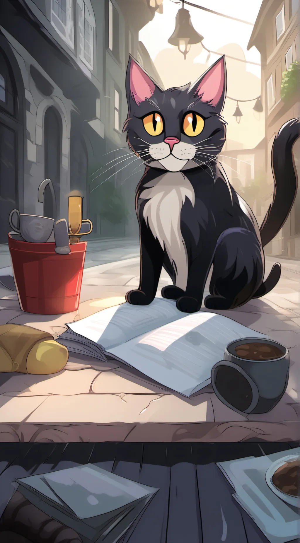 ai character: cat nap background