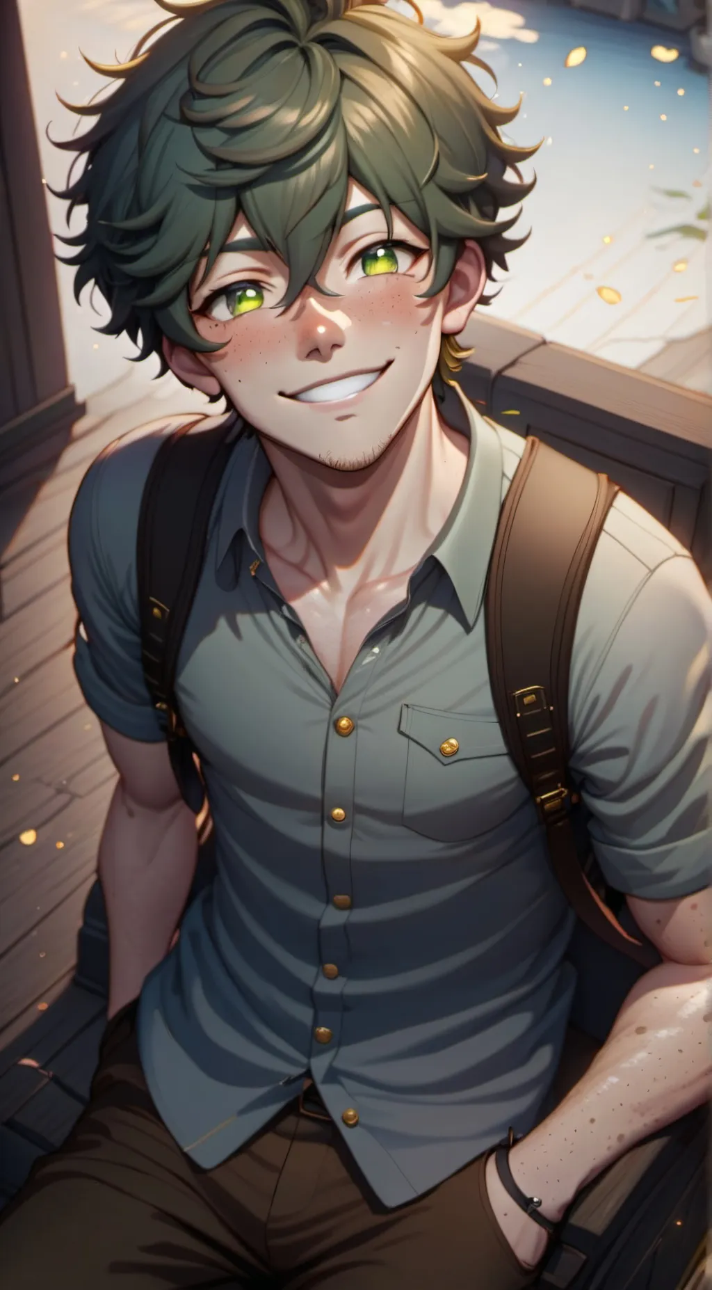 ai character: Izuku Midoriya background