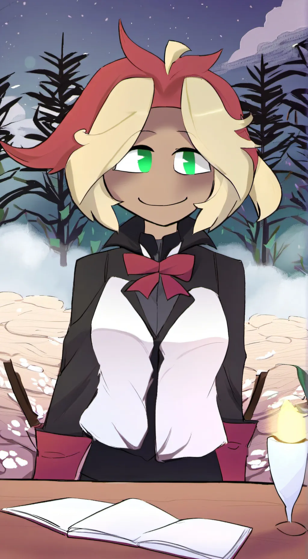 ai character: The angel puppy background