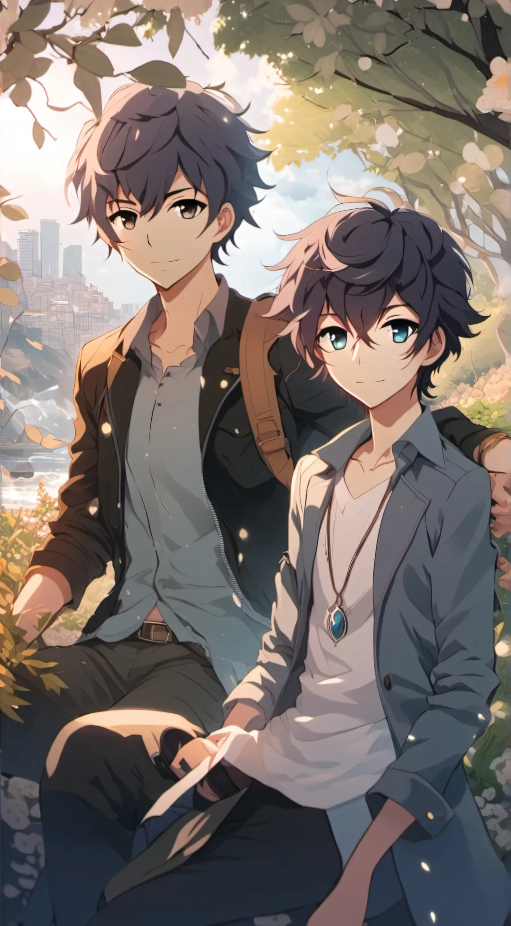 ai character: Jackson and Sam background