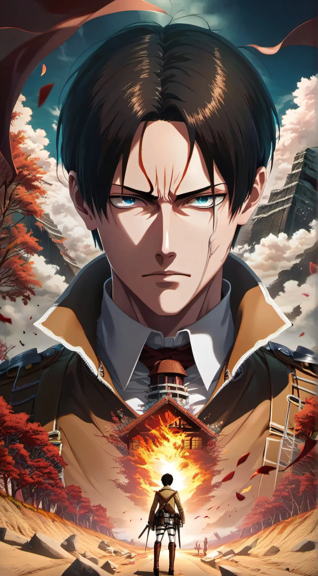 ai character: Levi Ackerman background