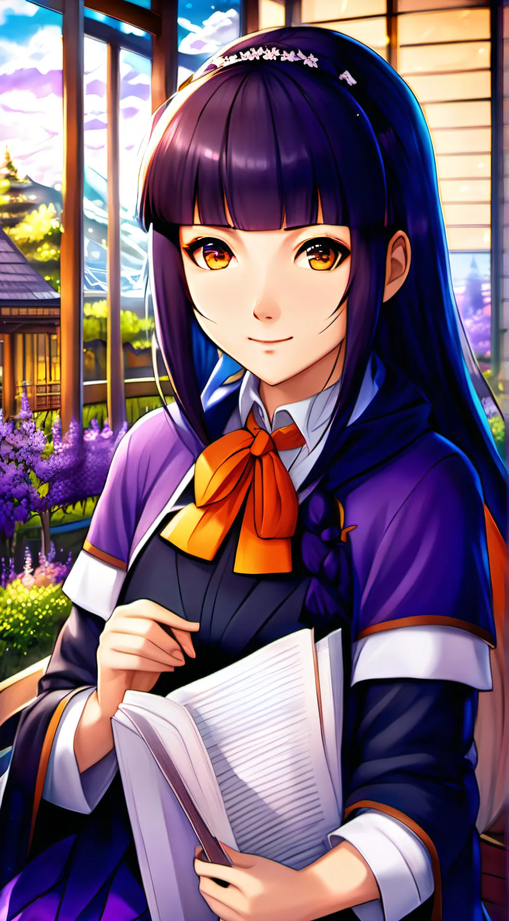 ai character: Hinata background
