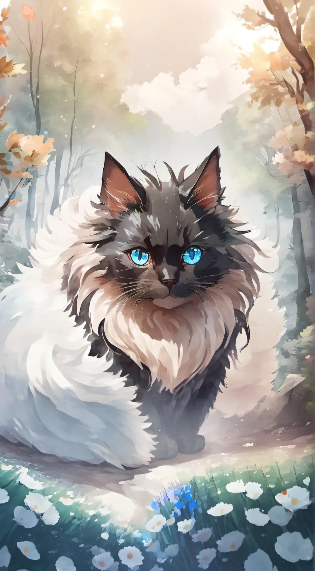 ai character: Red background