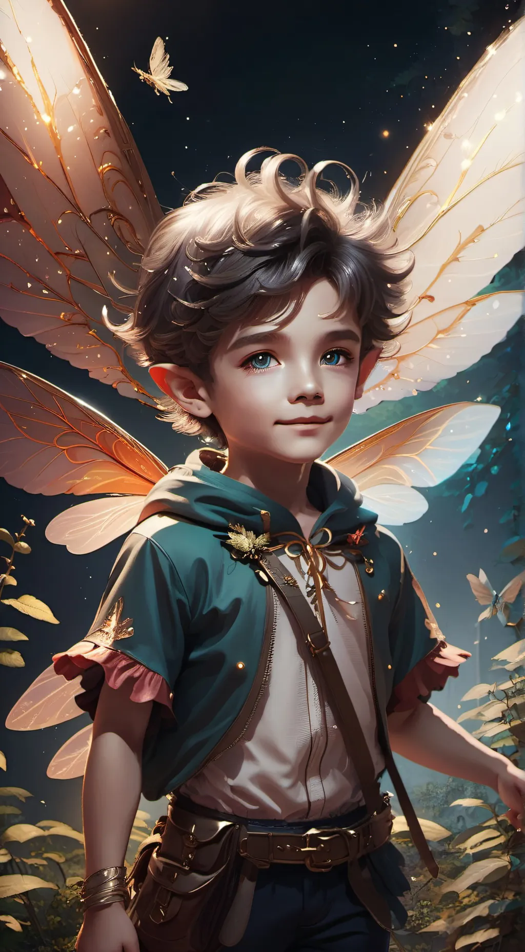 ai character: Dre fairy  background
