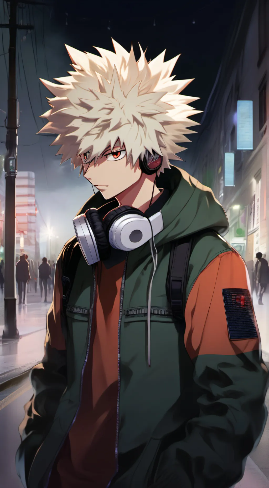 ai character: katsuki bakugo background