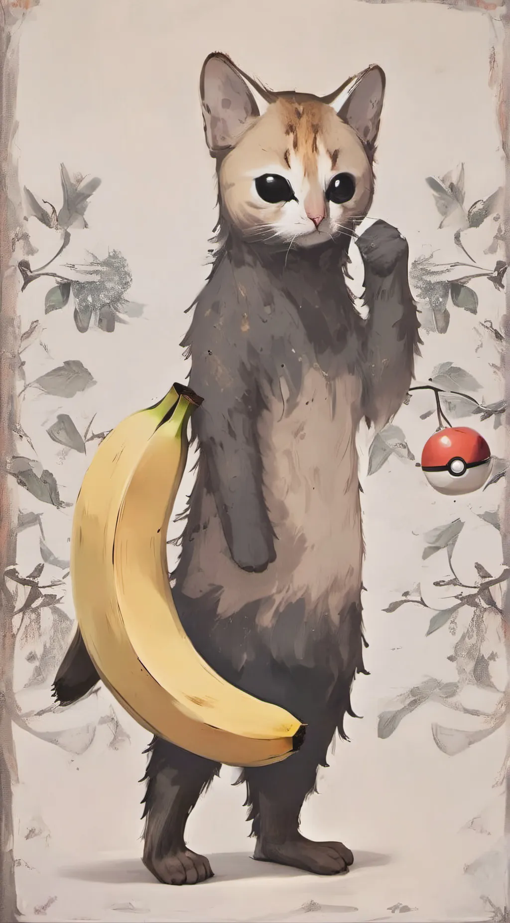 ai character: Banana Cat! :> background
