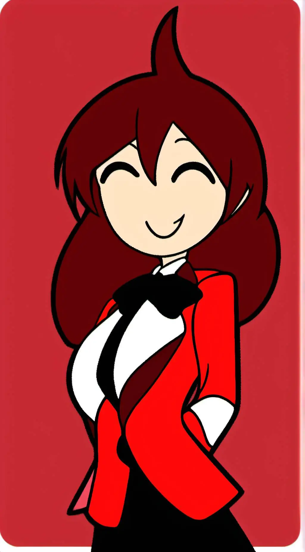 ai character: scarlet background