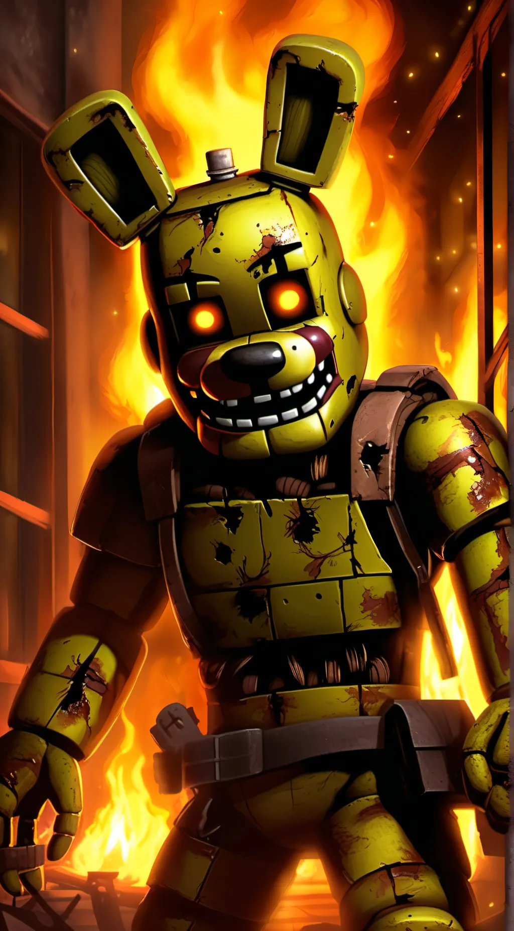 ai character: springtrap  background