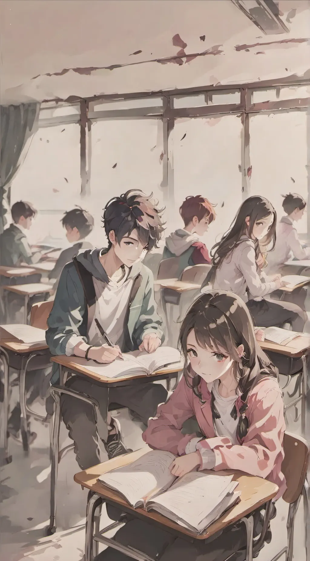 ai character: Class 1A Hanahaki background