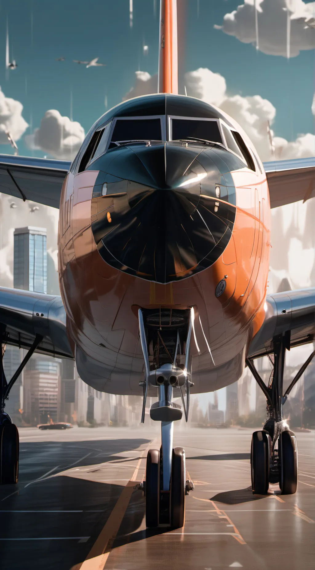 ai character: Plane background