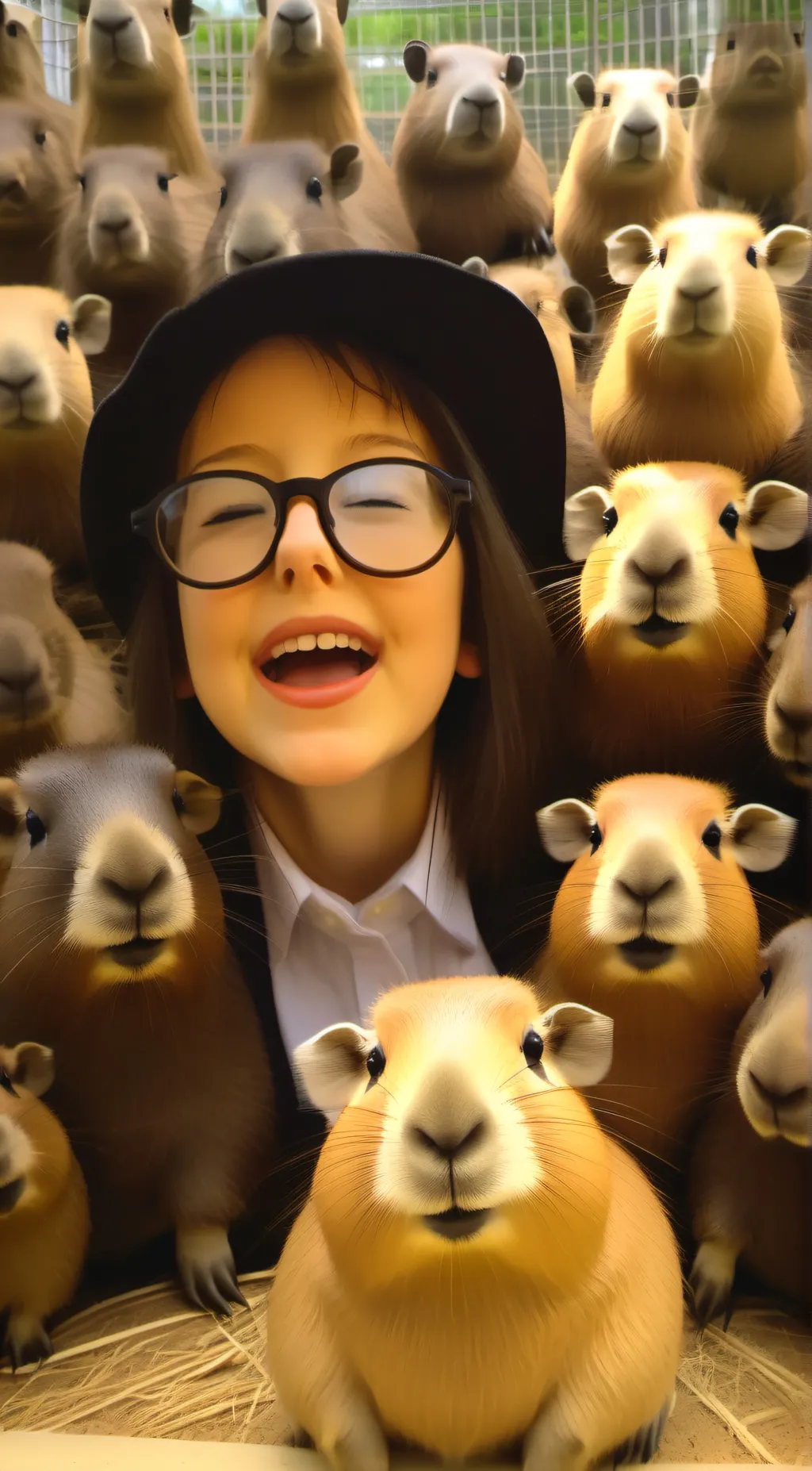 ai character: Capybara lord background