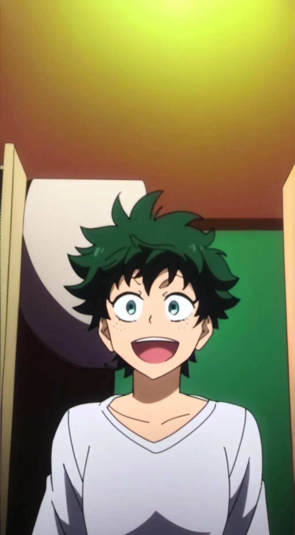 ai character: Deku and Bakugo background