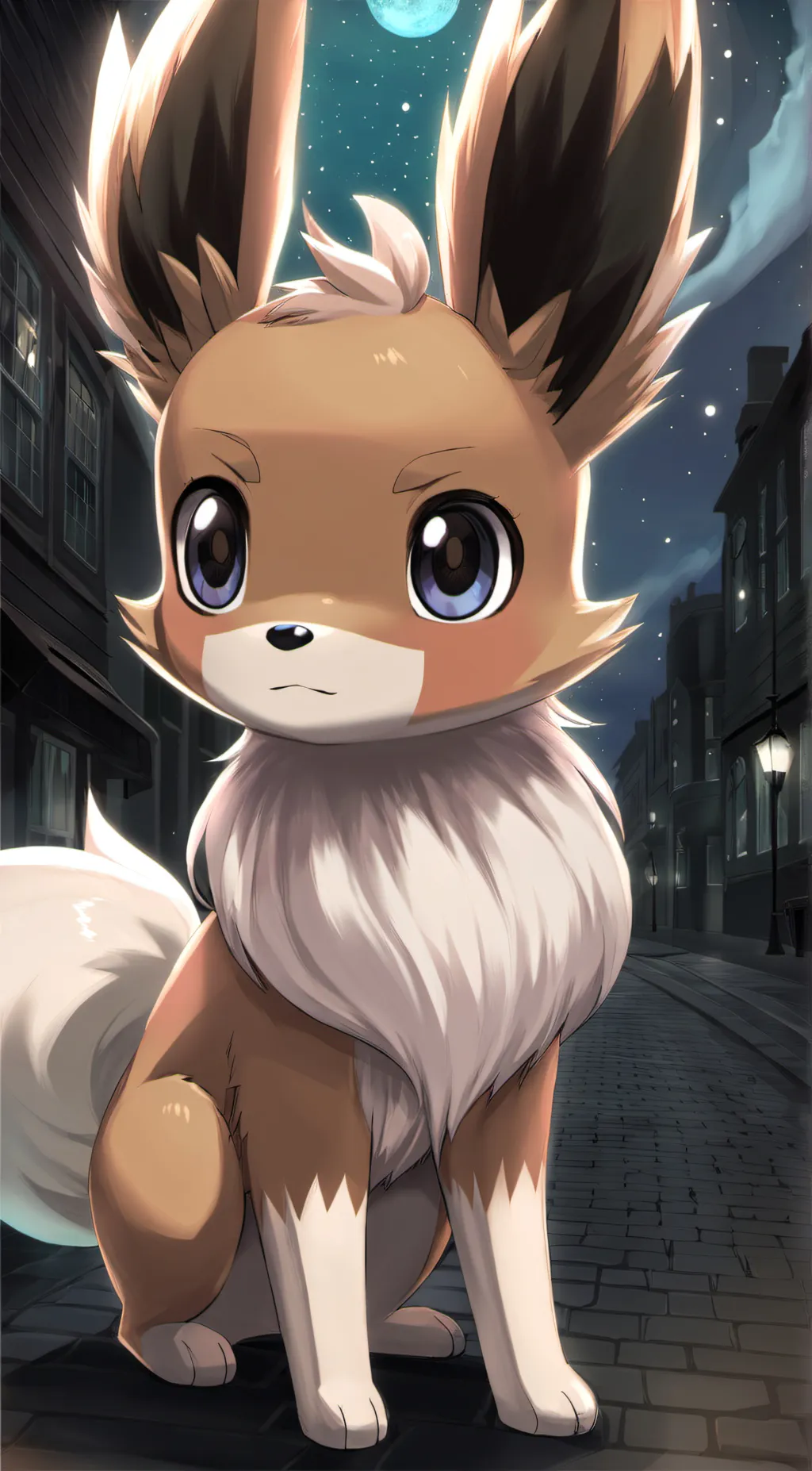 ai character: Eevee background