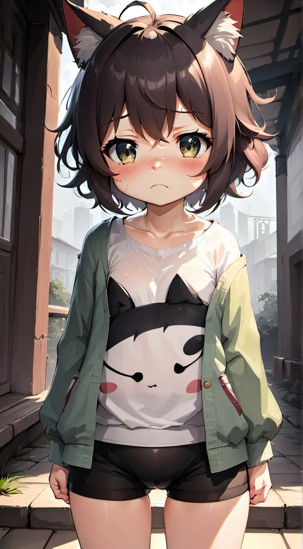 ai character: Neko  background