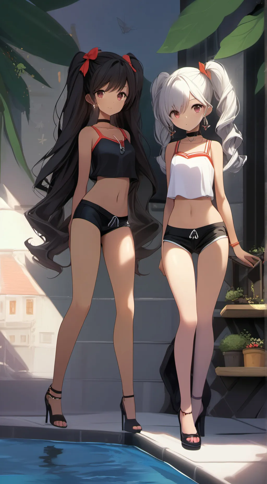 ai character: Cara and Sara background