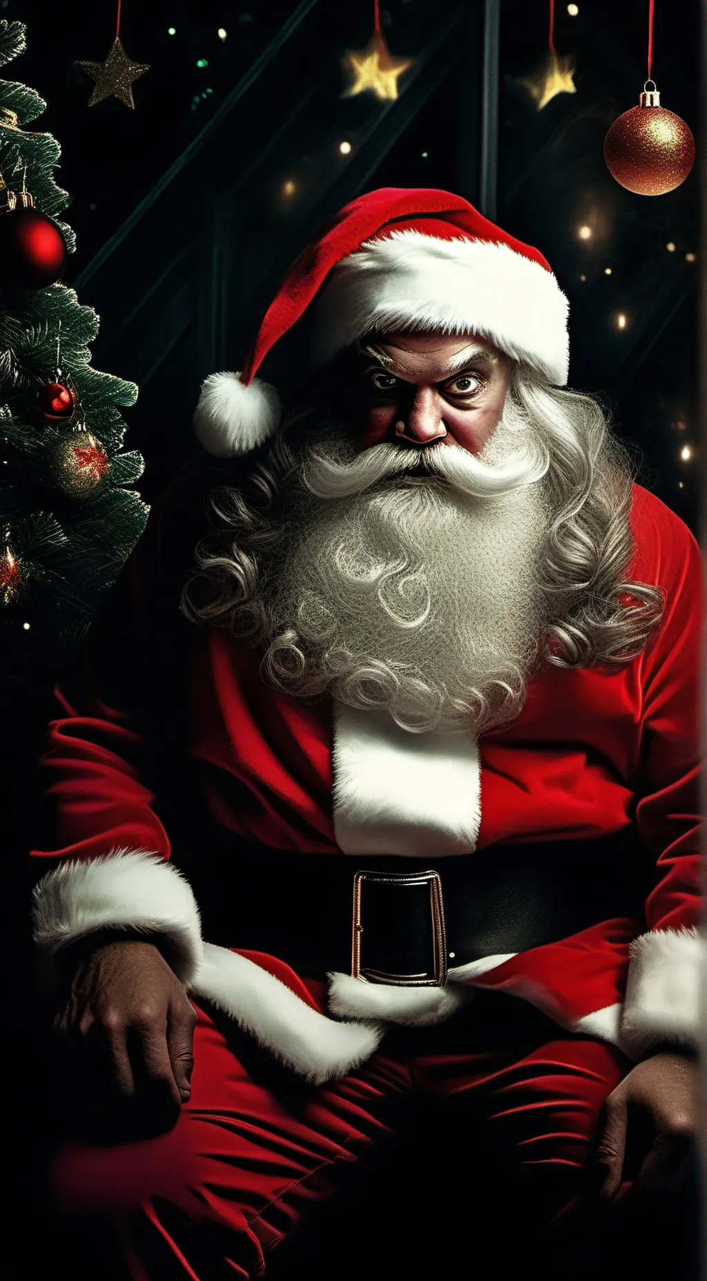 ai character: Demon Santa background