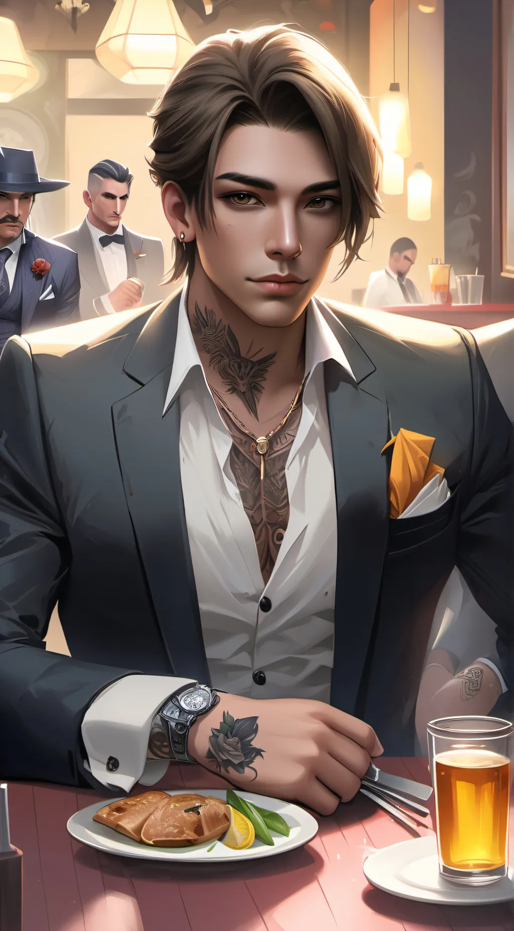 ai character: Rome adel background