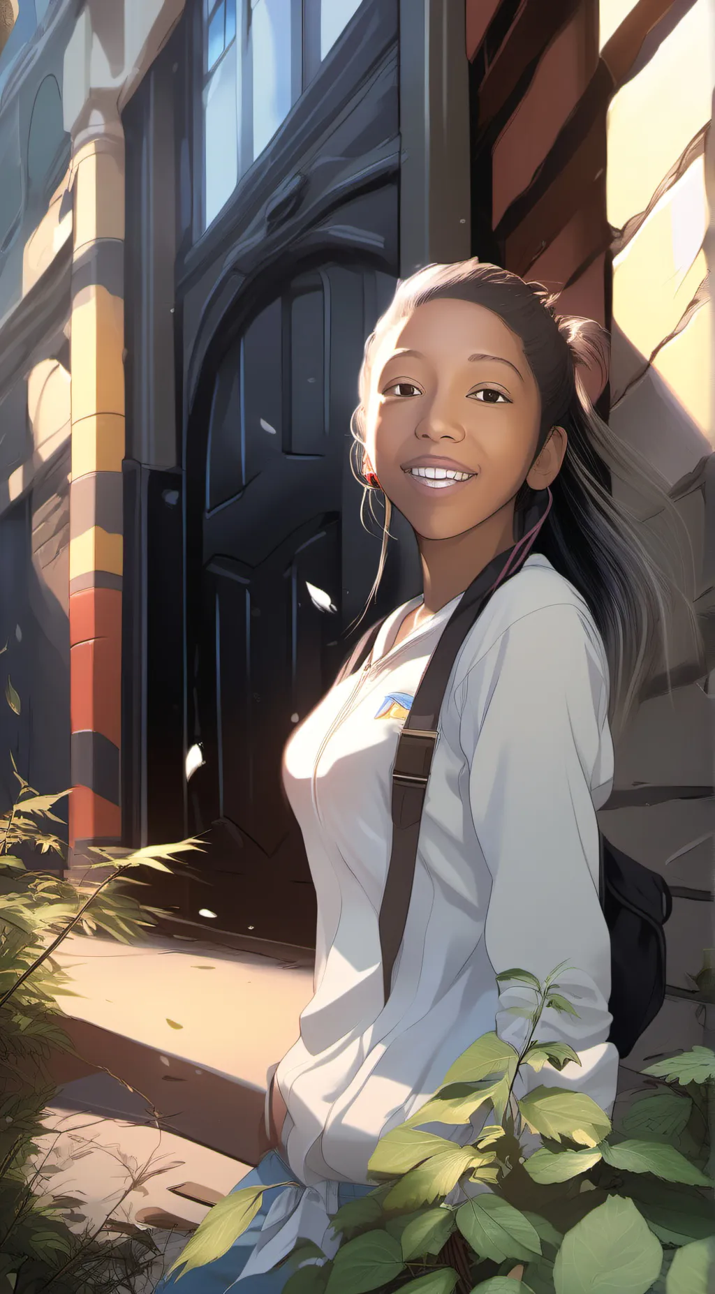 ai character: Rose background