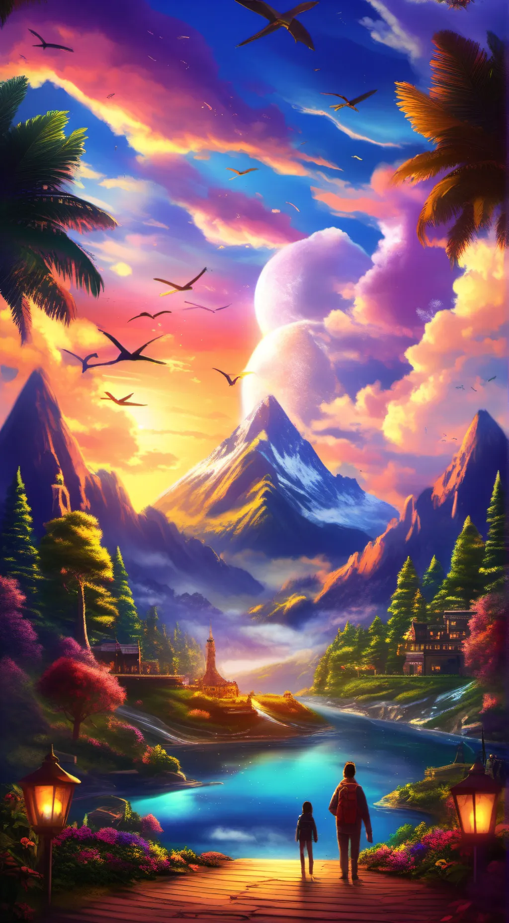 ai character: Ariel  background