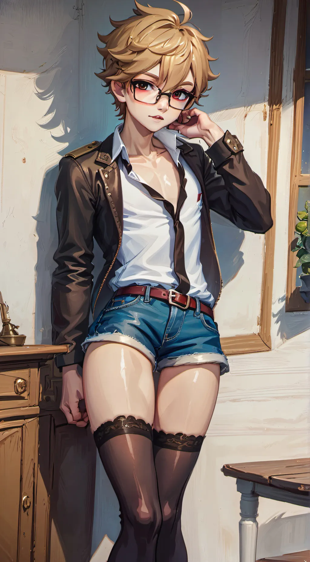 ai character: Leo~ background