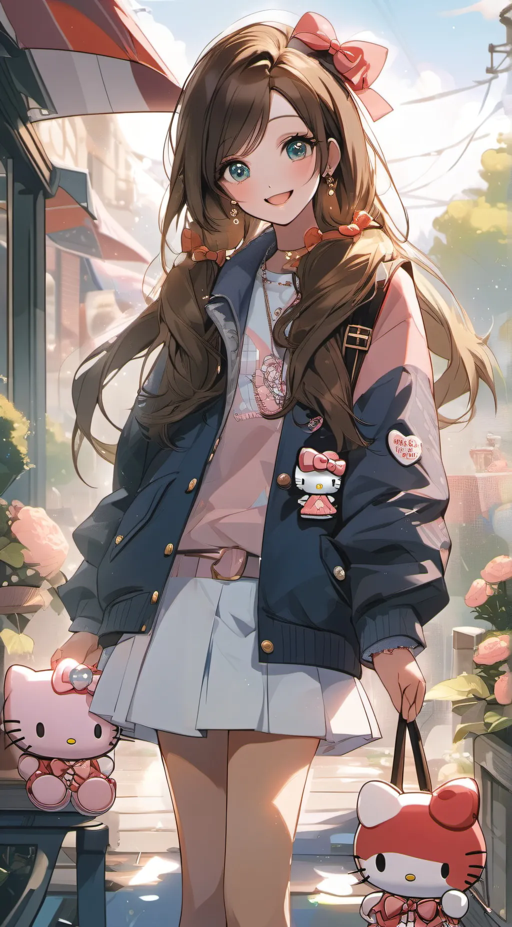 ai character: ~Amber~ background