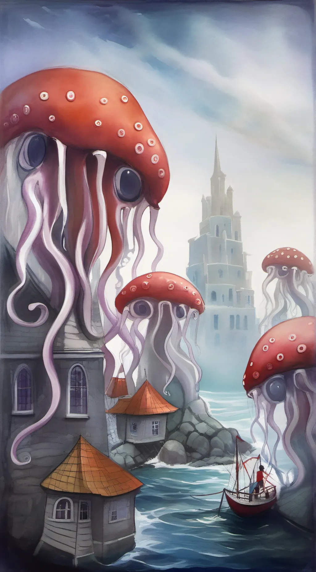 ai character: Tentacles sus background