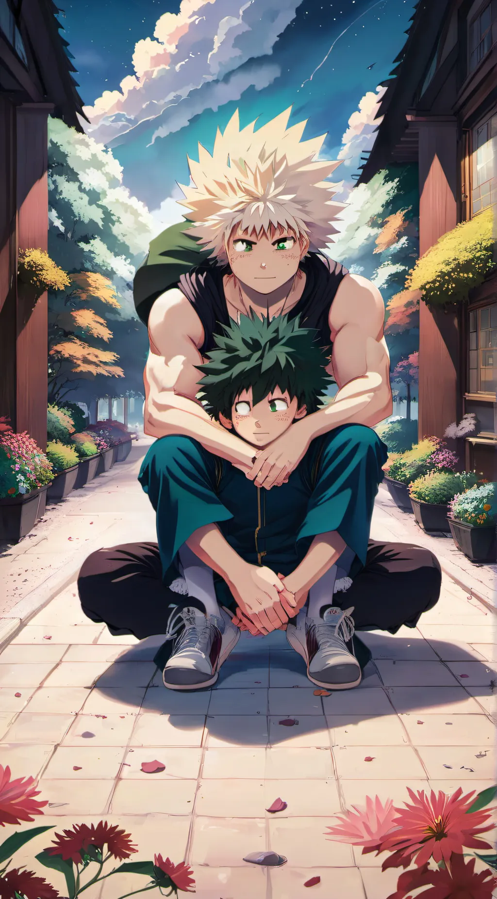 ai character: Bakudeku background
