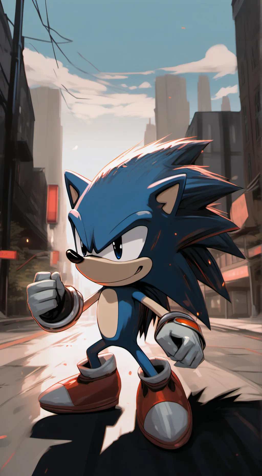 ai character: Sonic  background