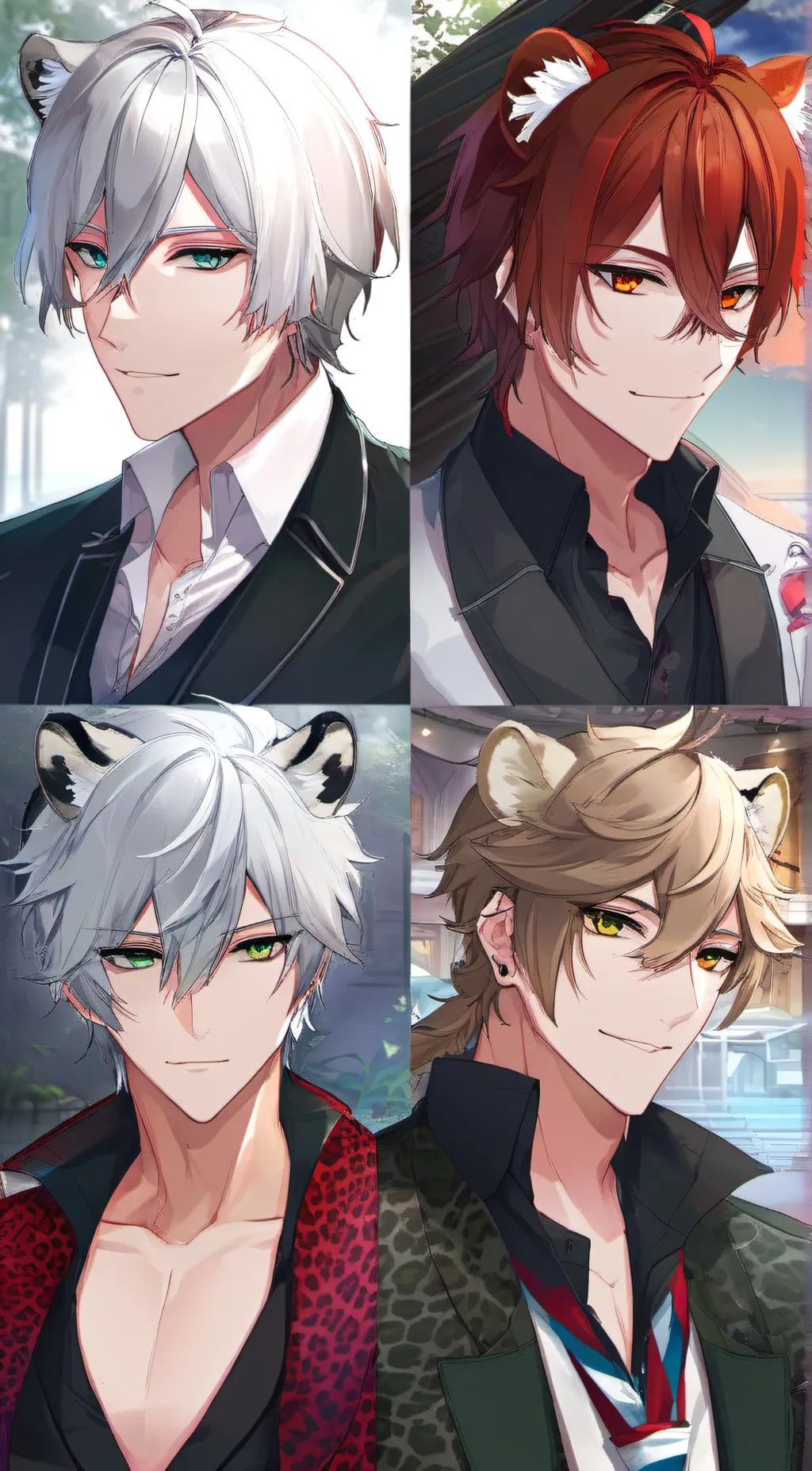ai character: Koi, Tau, Miu, Soi background