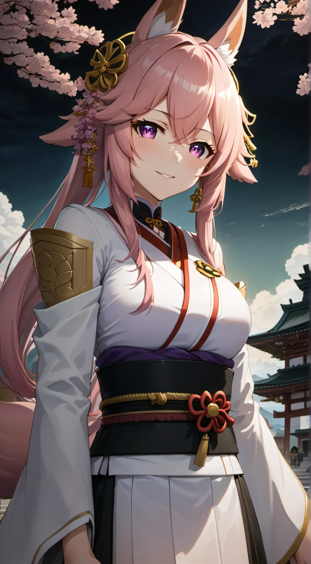 ai character: Yae miko  background