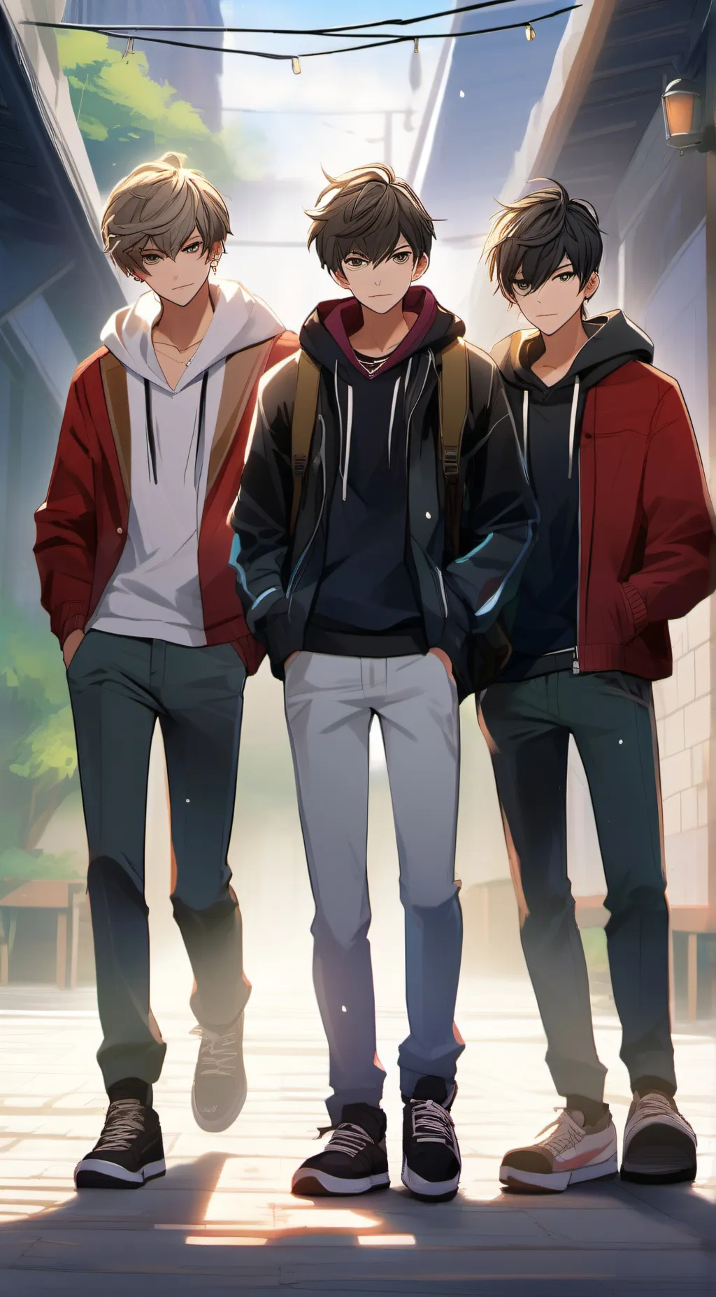 ai character: Lucas, Dylan, Hugo background